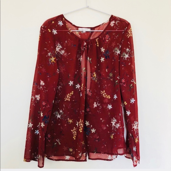 Anthropologie Tops - Anthropologie Willow & Clay floral blouse